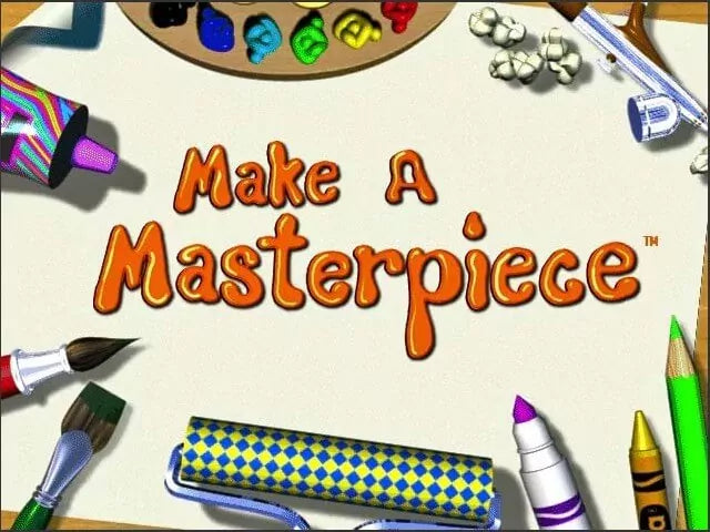 Crayola Make A masterpiece Microsoft Windows PC CD-PC Gamez USA