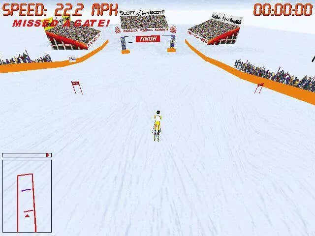 Front Page Sports Ski Racing Cover Microsoft Windows PC CD-PC Gamez USA