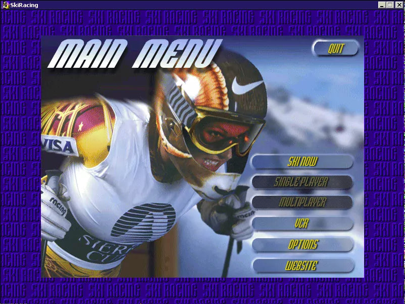 Front Page Sports Ski Racing Cover Microsoft Windows PC CD-PC Gamez USA
