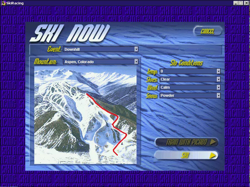 Front Page Sports Ski Racing Cover Microsoft Windows PC CD-PC Gamez USA