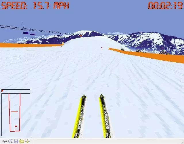 Front Page Sports Ski Racing Cover Microsoft Windows PC CD-PC Gamez USA