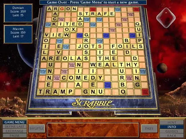Scrabble CD-ROM Crossword Game Microsoft Windows PC CD-PC Gamez USA
