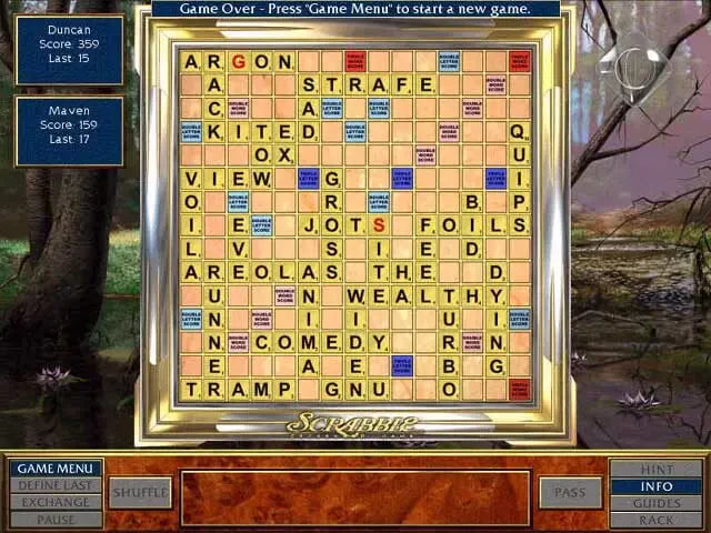 Scrabble CD-ROM Crossword Game Microsoft Windows PC CD-PC Gamez USA