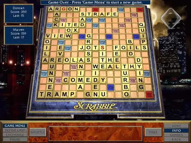 Scrabble CD-ROM Crossword Game Microsoft Windows PC CD-PC Gamez USA