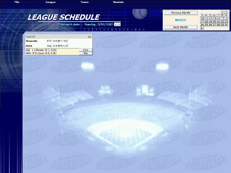 SEASON TICKET BASEBALL 2003 Microsoft Windows PC CD-PC Gamez USA