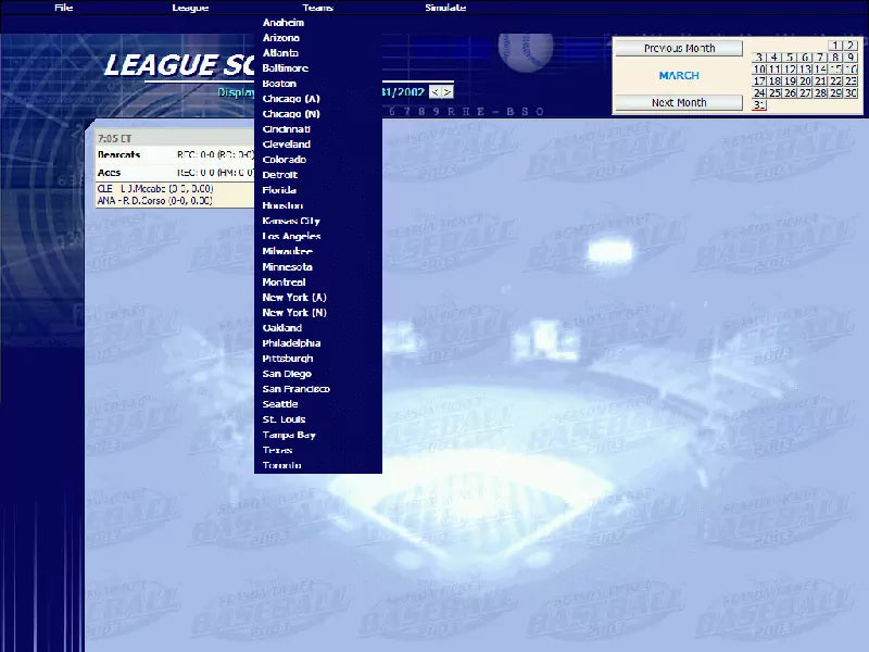 SEASON TICKET BASEBALL 2003 Microsoft Windows PC CD-PC Gamez USA