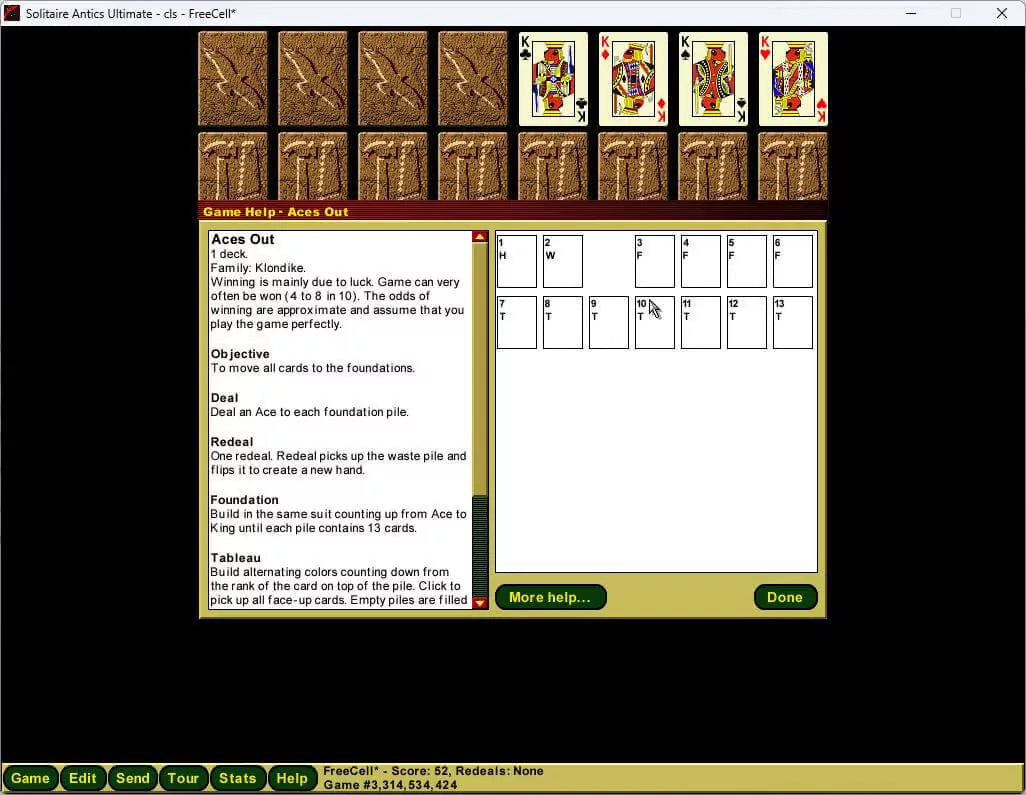 Solitaire Antics Ultimate Microsoft Windows PC CD-PC Gamez USA