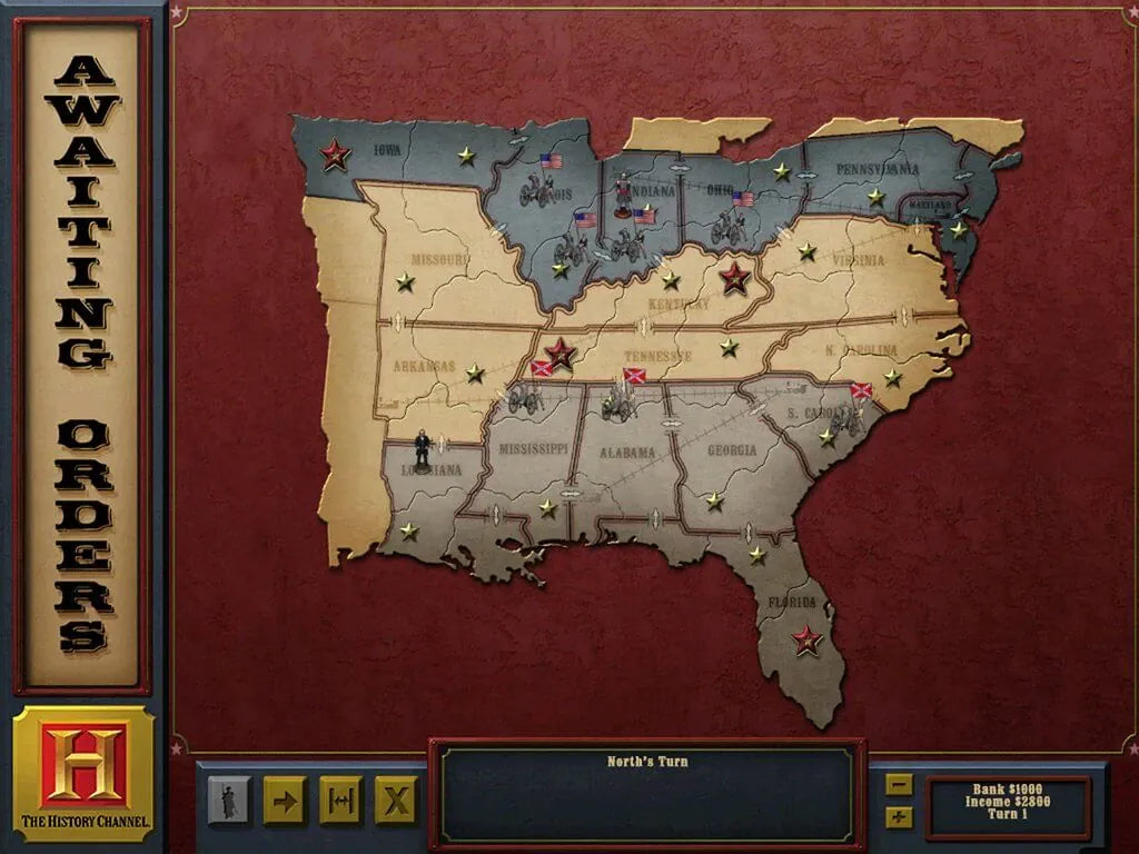 The History Channel Civil War Great Battles Microsoft Windows PC CD-PC Gamez USA