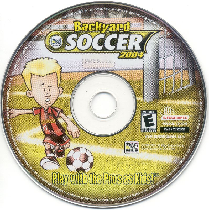 BACKYARD SOCCER 2004 Microsoft Windows PC CD