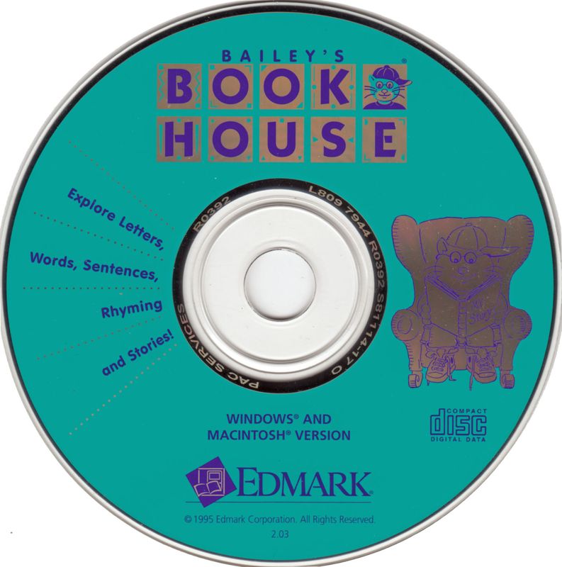 Bailey's Book House Microsoft Windows 3.X CD