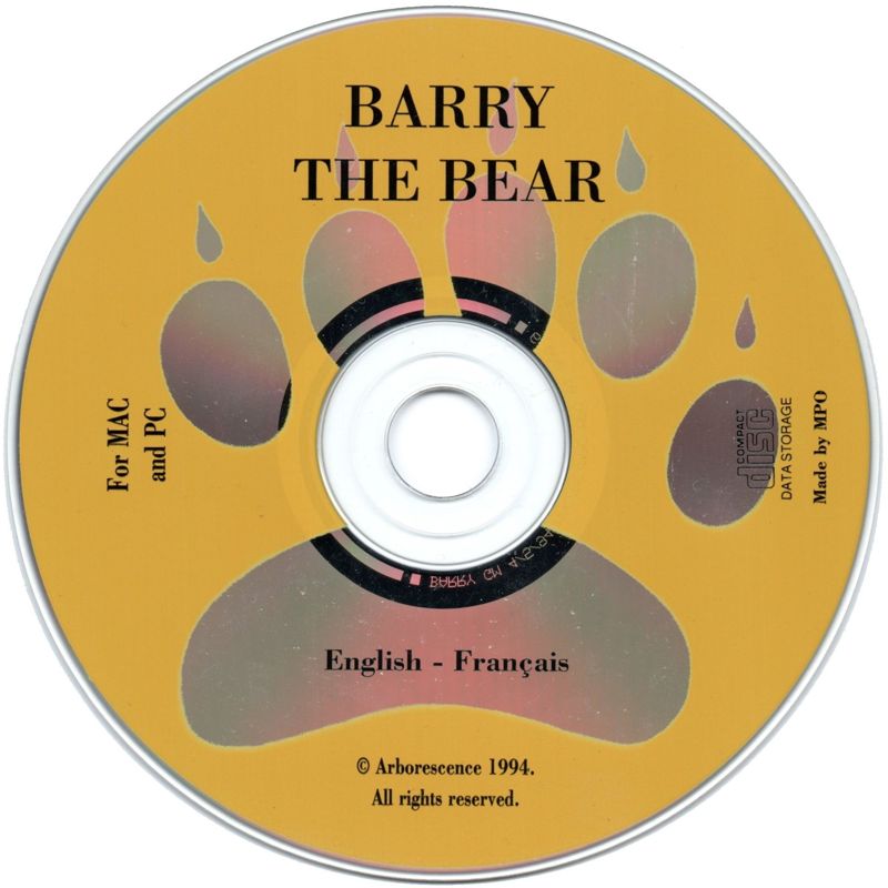 Barry the Bear Microsoft Windows 3.X CD