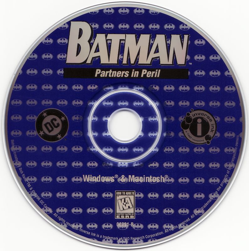 Batman - Partners in Peril Microsoft Windows 3.X CD