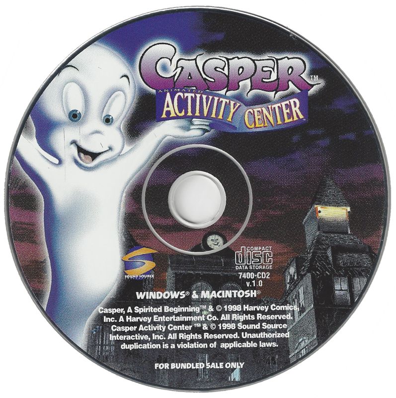 Casper Animated Activity Center Microsoft Windows 3.X CD