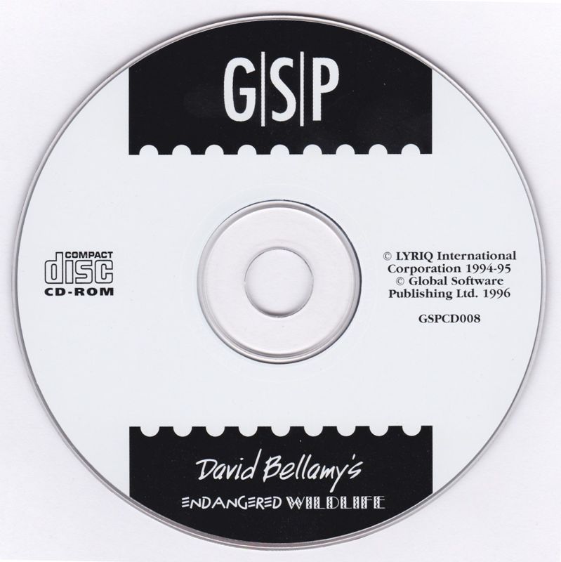 David Bellamy's Endangered Wildlife Microsoft Windows 3.X CD