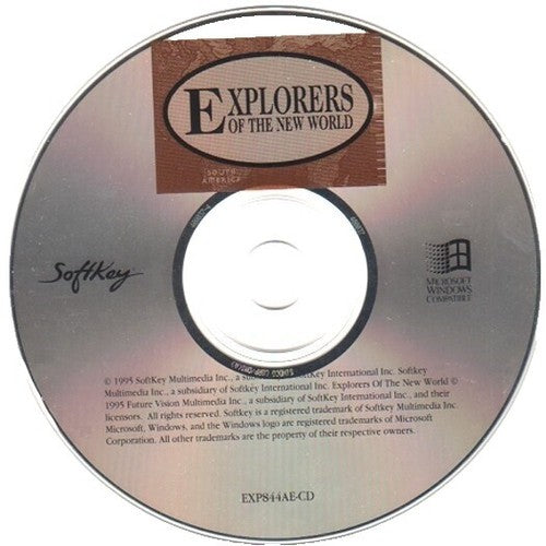 Explorers of the New World Microsoft Windows 3.X CD