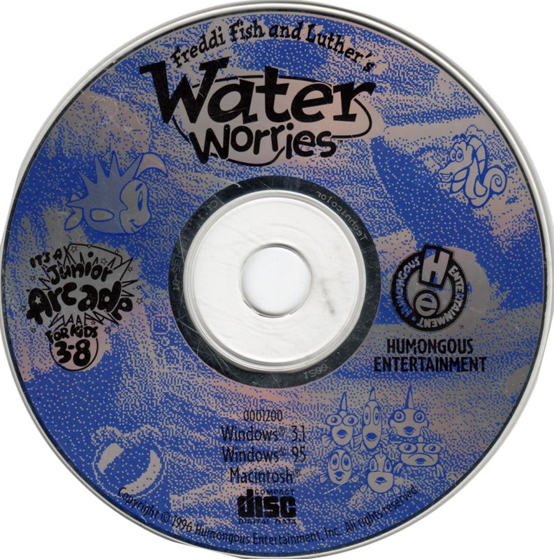 Freddi Fish and Luther's Water Worries Microsoft Windows 3.X CD