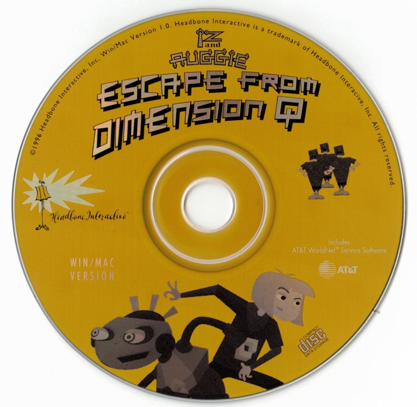 Iz and Auggie Escape From Dimension Q Microsoft Windows 3.X CD