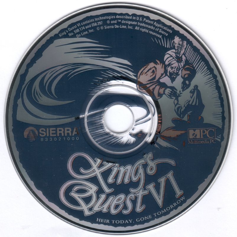 King's Quest VI Heir Today, Gone Tomorrow Microsoft Windows 3.X CD