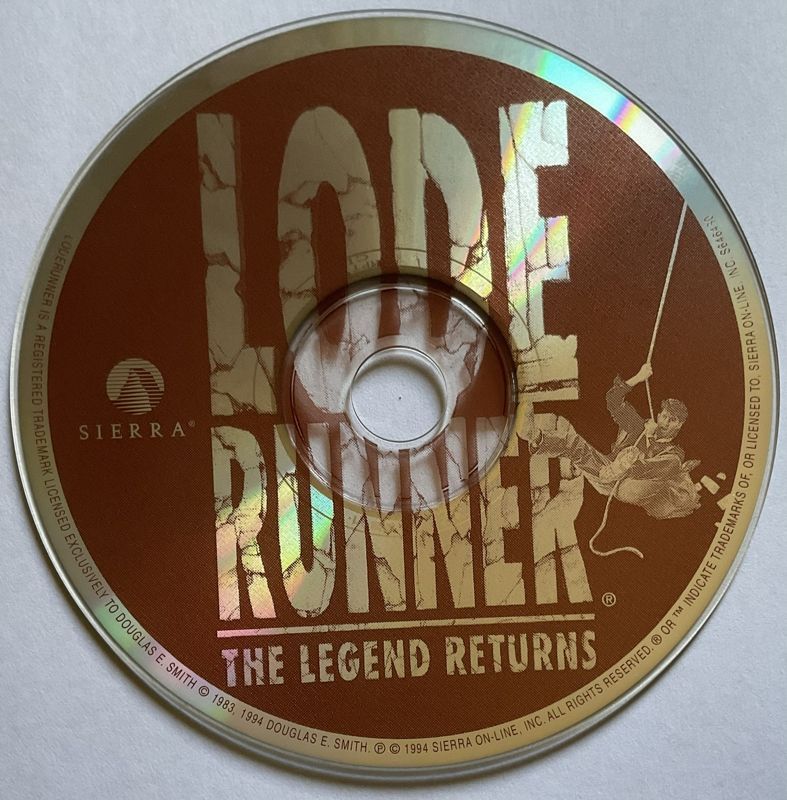 Lode Runner The Legend Returns Microsoft Windows 3.X CD