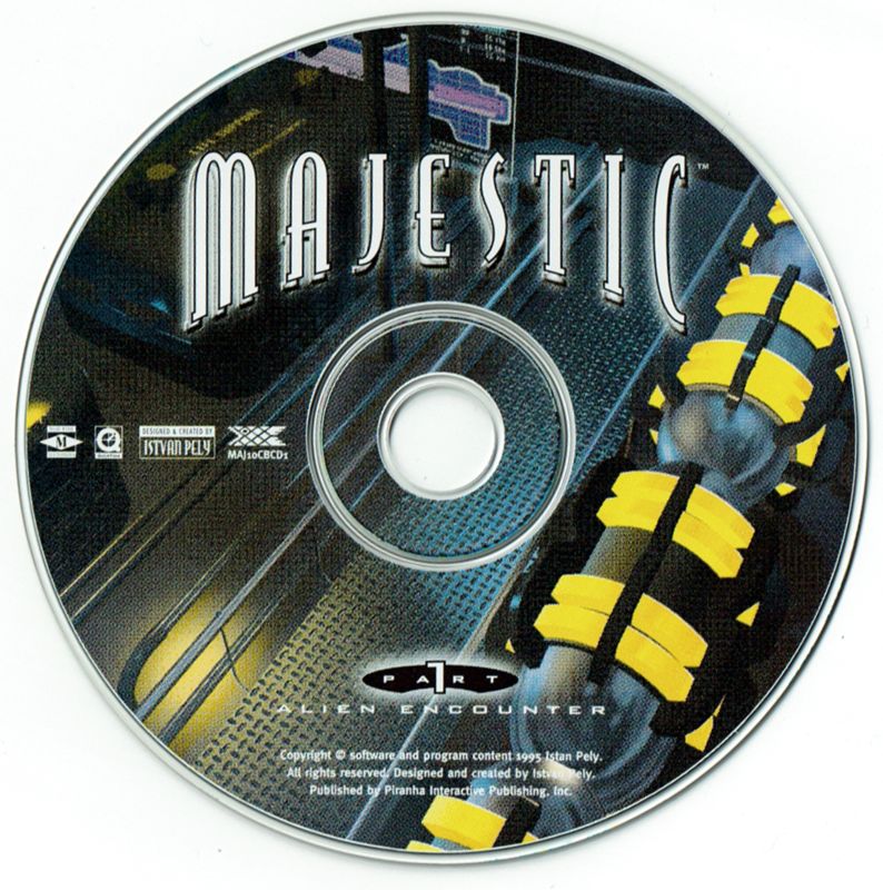 Majestic Part 1 - Alien Encounter Microsoft Windows 3.X CD