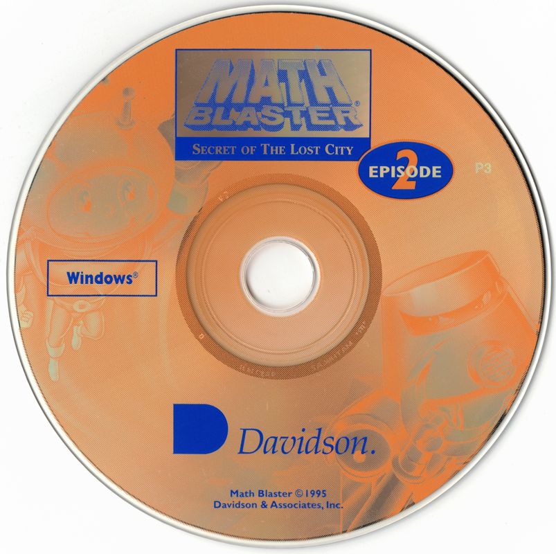 Math Blaster Episode 2 - Secret of the Lost City Microsoft Windows 3.X CD