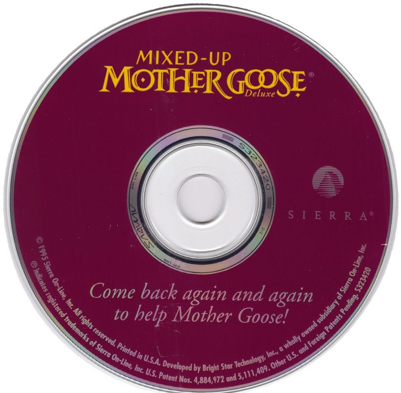 Mixed-Up Mother Goose Deluxe (1995) Microsoft Windows 3.X CD