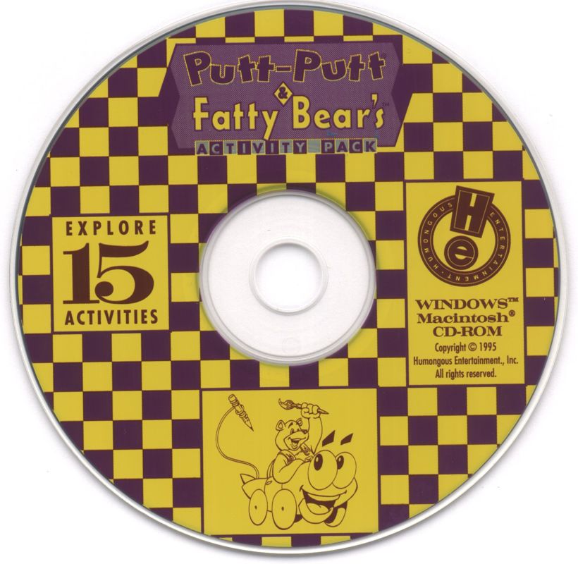 Putt Putt And Fatty Bear's Activity Pack Microsoft Windows 3.X CD