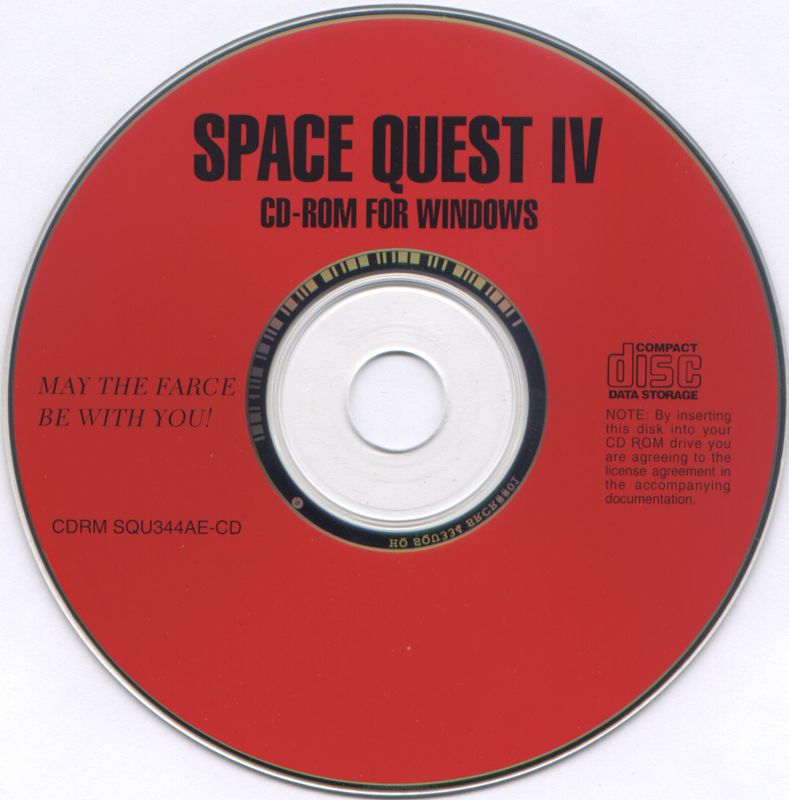 Space Quest IV Roger Wilco and the Time Rippers Microsoft Windows 3.X CD