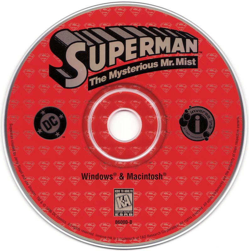 Superman - The Mysterious Mr. Mist (1996) Microsoft Windows 3.X CD