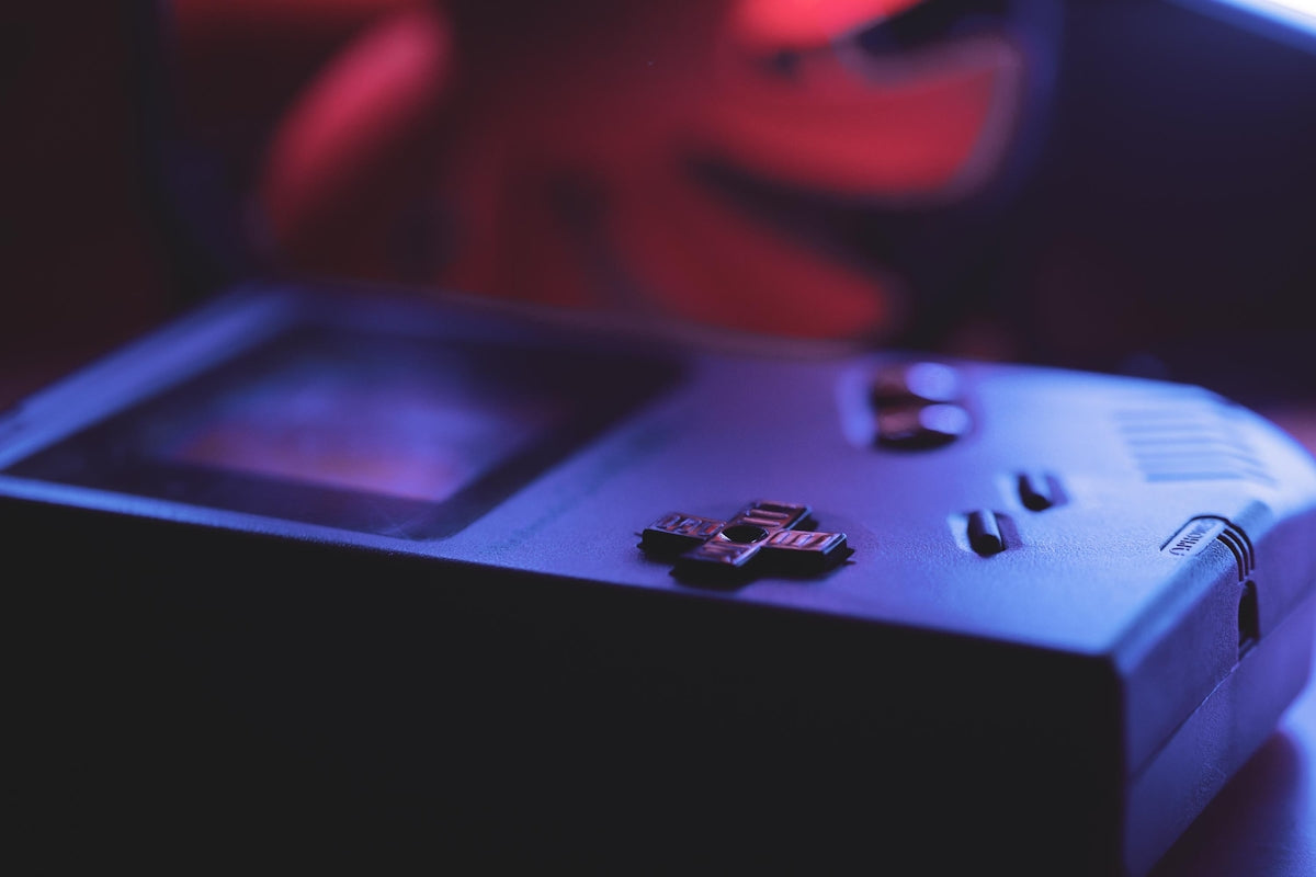 black and white game controller
