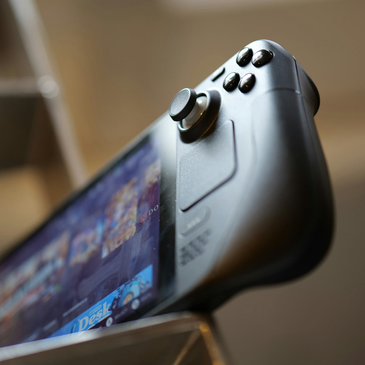 a close up of a video game controller