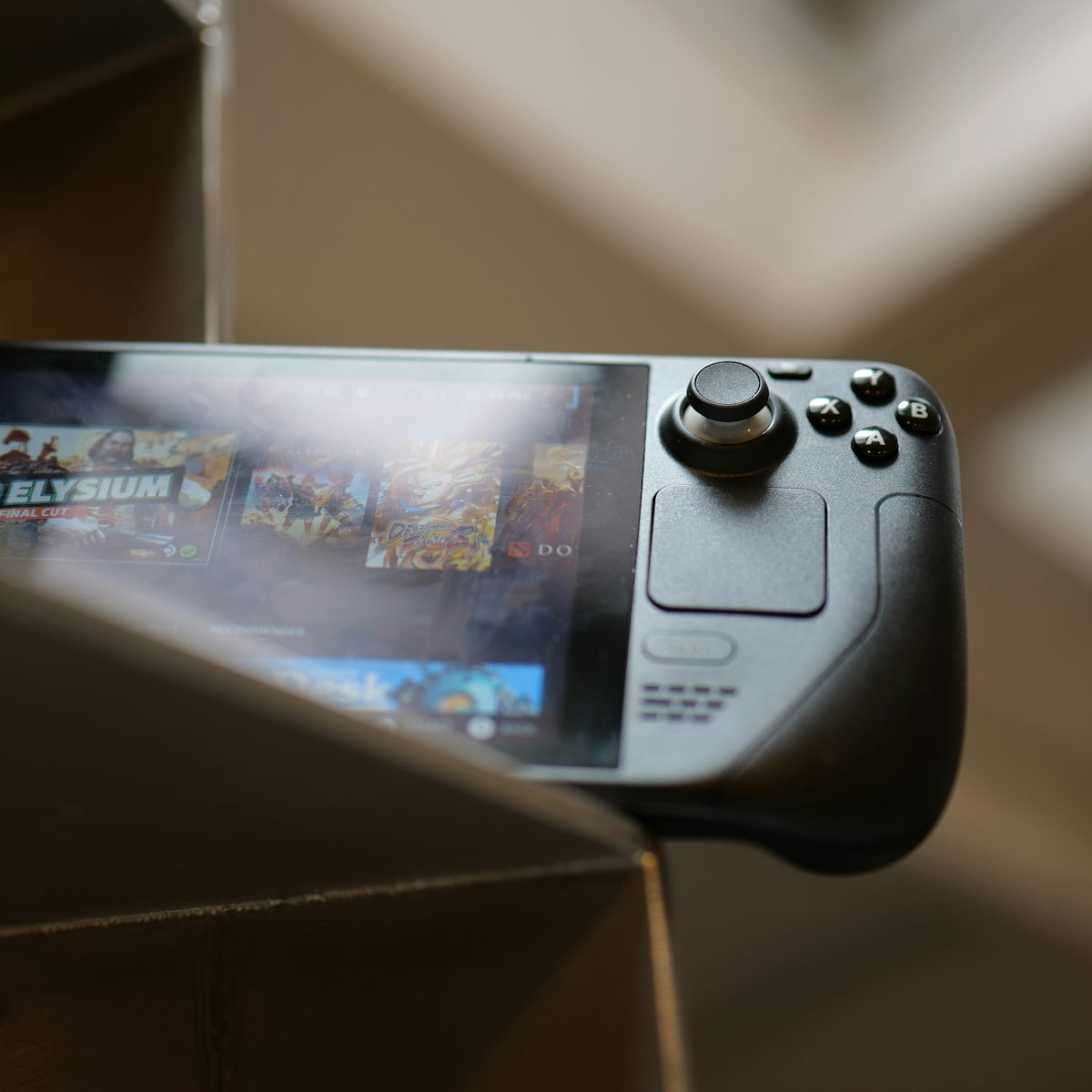 a close up of a video game controller