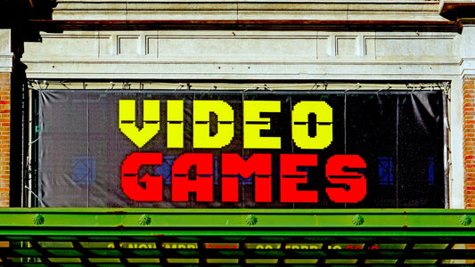 A banner displays video games.