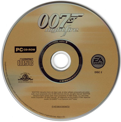 007 Nightfire Disc 1 - 2 Microsoft Windows PC CD