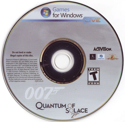 007 - Quantum of Solace Microsoft Windows PC DVD