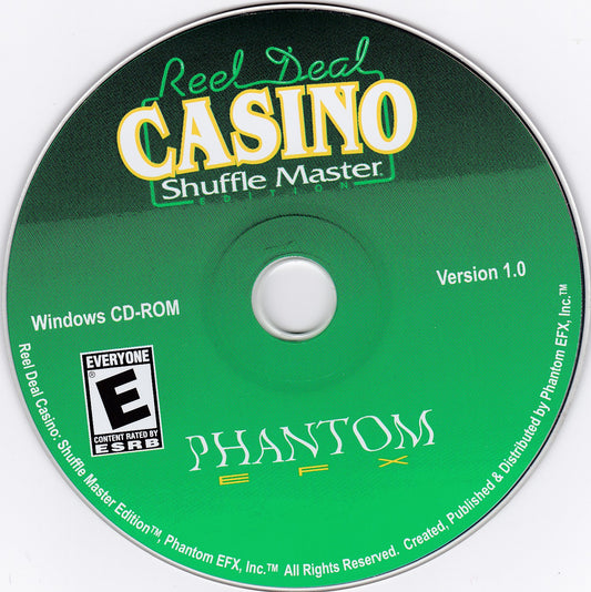 Reel Deal Casino Shuffle Master Collection Microsoft Windows PC CD-PC Gamez USA