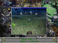 3-D Ultra Pinball: Creep Night screenshot showing a Shooting Gallery mini-game over a haunted pinball table.