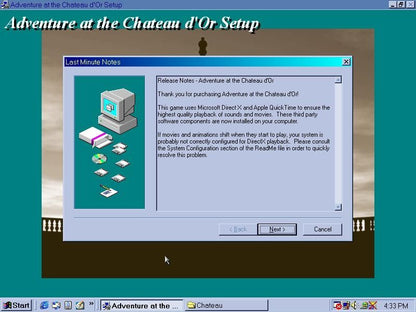 Adventures at the Chateau d'Or Microsoft Windows PC CD-PC Gamez USA