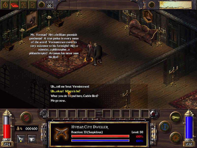 Arcanum - Of Steamworks & Magick Obscura Disc 1-2 Microsoft Windows PC CD-PC Gamez USA
