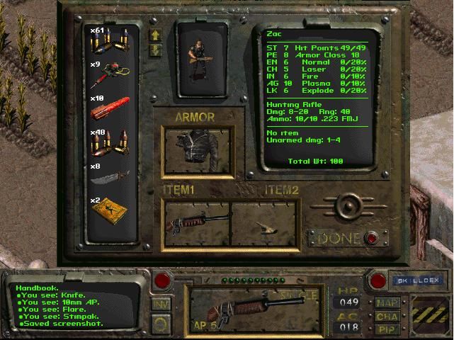 Fallout 1 Microsoft Windows PC CD-PC Gamez USA