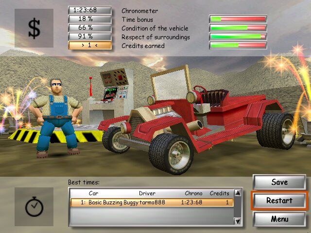 Buzzing Cars Microsoft Windows PC CD-PC Gamez USA