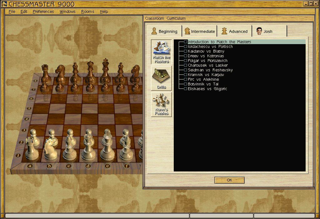 Chessmaster 9000 Disc 1-2 Microsoft Windows PC CD-PC Gamez USA