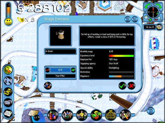 SIMCOASTER Theme Park Manager Microsoft Windows PC CD-PC Gamez USA