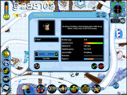 SIMCOASTER Theme Park Manager Microsoft Windows PC CD-PC Gamez USA