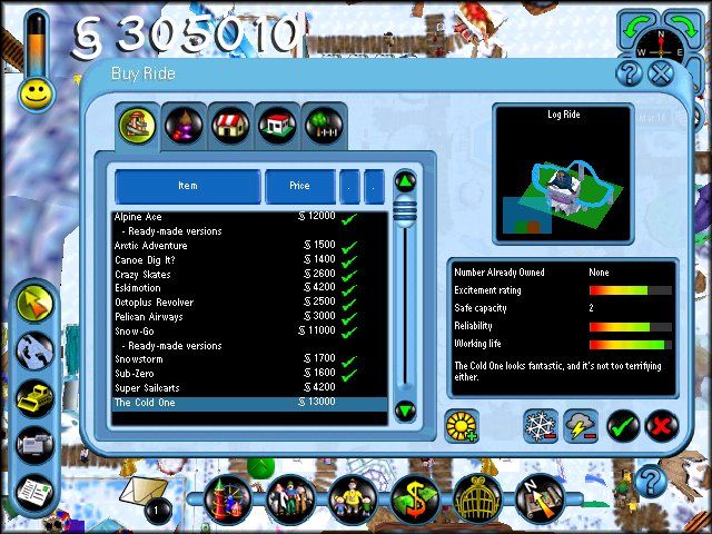 SIMCOASTER Theme Park Manager Microsoft Windows PC CD-PC Gamez USA