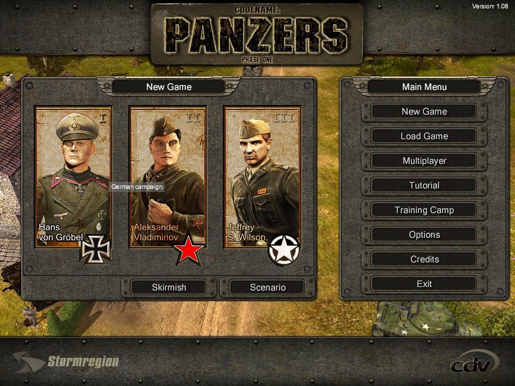 Codename Panzers Phase One Disc 1-3 Microsoft Windows PC CD-PC Gamez USA