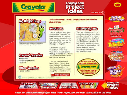 Crayola Arcade Microsoft Windows PC CD-PC Gamez USA