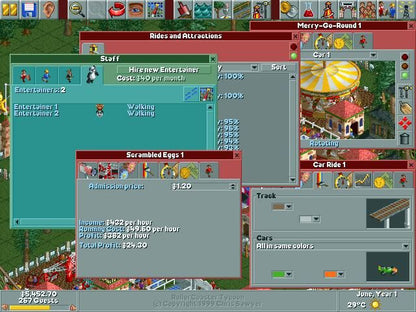 RollerCoaster Tycoon Microsoft Windows PC CD-PC Gamez USA