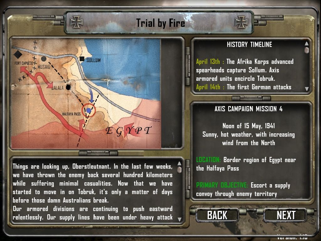 Desert Rats vs Afrika Korps Disc 1-2 Microsoft Windows PC CD-PC Gamez USA