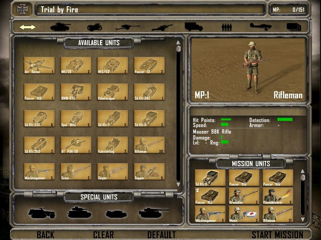 Desert Rats vs Afrika Korps Disc 1-2 Microsoft Windows PC CD-PC Gamez USA
